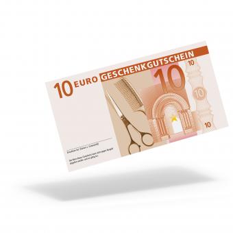 Euro-Geschenkgutschein "Friseur" mit 10,- Euro 