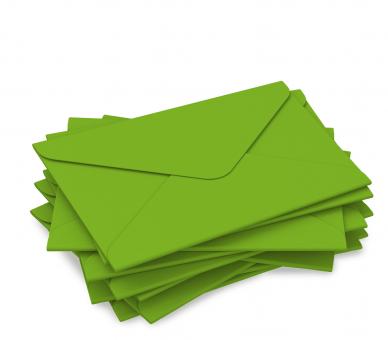 DIN lang Kuvert "intensivgrün" für Geschenkgutschein 