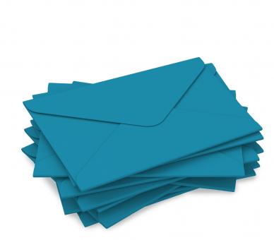 DIN lang Kuvert "intensivblau" für Geschenkgutschein 