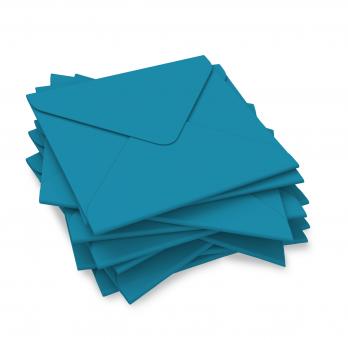 Kuvert quadratisch "intensivblau" für Geschenkgutscheine 